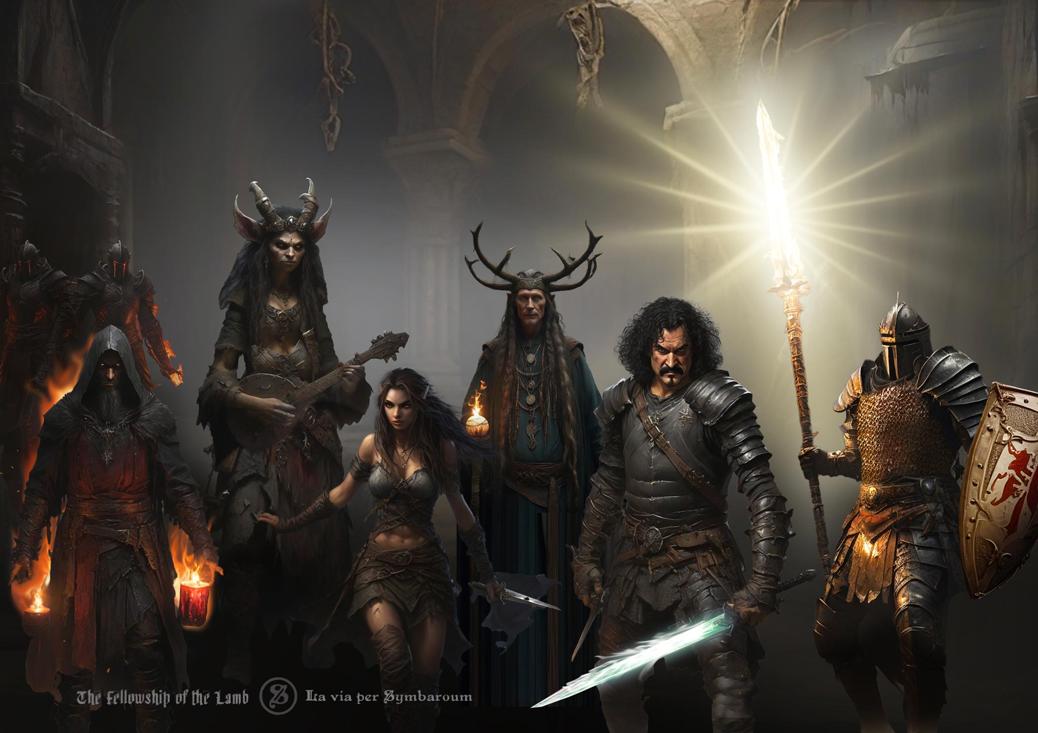 Symbaroum Playing Characters Party - Fellowship of the Lamb Compagnia di Personaggi Symbaroum